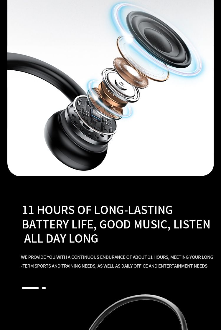 Explosive B8 True Bone Conduction Bluetooth Earphones Open Sport Running Specific Cycling Waterproof Not In Ear_voghion.com