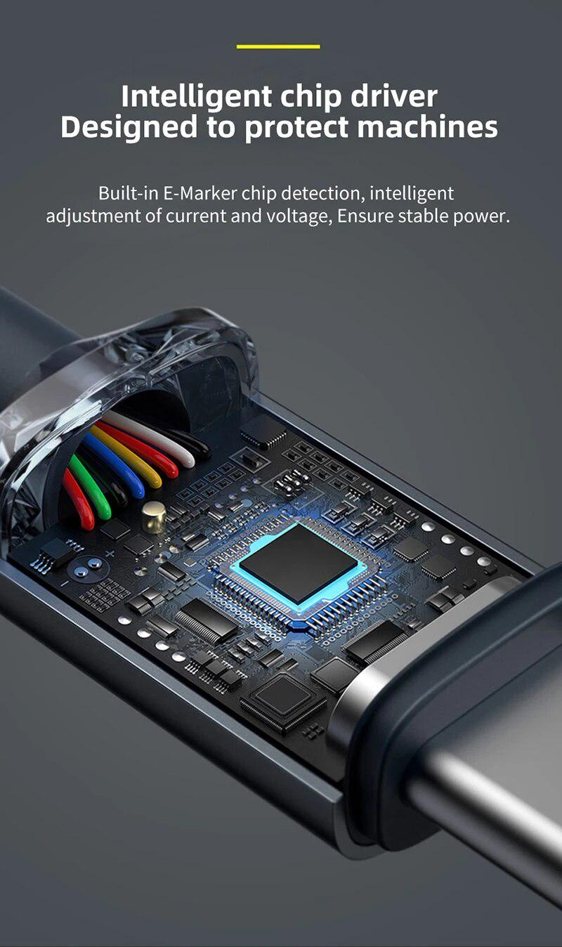 LANSKLBD 6A 120W USB Type C Cable Super Fast Charger Cable for IPhone 15 Samsung Xiaomi Huawei USB Type C To C Cable Fast Charging Cord_voghion.com
