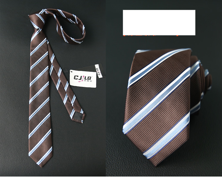 Unisex Men's and women's tie narrow polyester silk business British tie 6CM_voghion.com