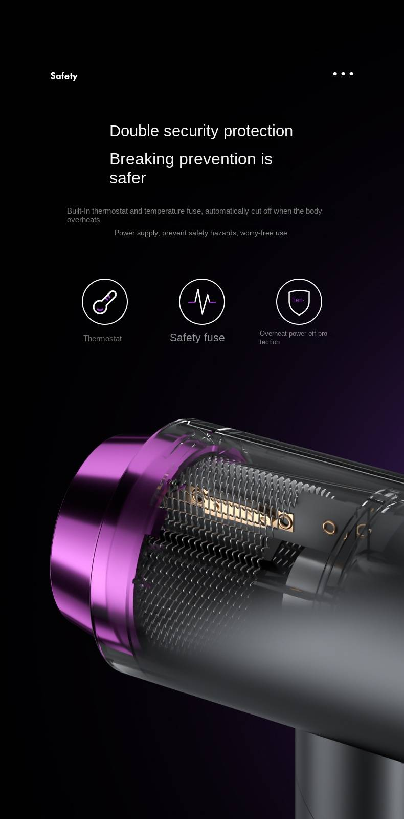Huaxing S350 Hair Dryer (foldable)_voghion.com