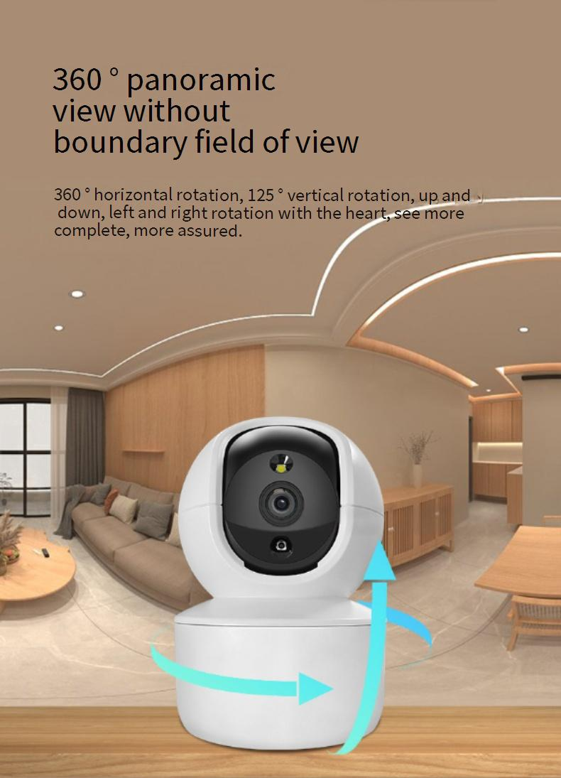 Security Cameras Camera Home Remote Mobile Phone Wireless Indoor Monitor 360 Degree With Voice Home HD Camera_voghion.com