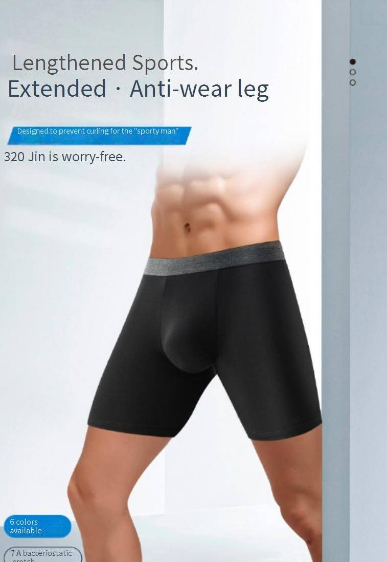 Men's Underwear Large Size Sports Briefs Boxer Briefs High Waisted And Long Running Pants That Are Sweat Absorbent Breathable And Wear Resistant_voghion.com