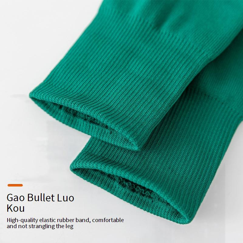 Calzini da uomo, lunghi, a tubo, con pois, da calcio, per adulti, antiscivolo, a metà tubo, spessi, assorbenti del sudore, resistenti all'usura, con fondo in asciugamano._voghion.com