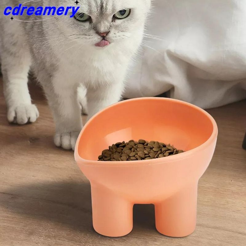Kedi Kabı Yüksek Ayak Köpek Kabı Boyun Koruyucu Kedi Evcil Hayvan Kabı Su Anti-Dönme Besleme Binaural Kap Evcil Hayvan Evcil Hayvan Besleme Kabı Yemek U3C9_voghion.com