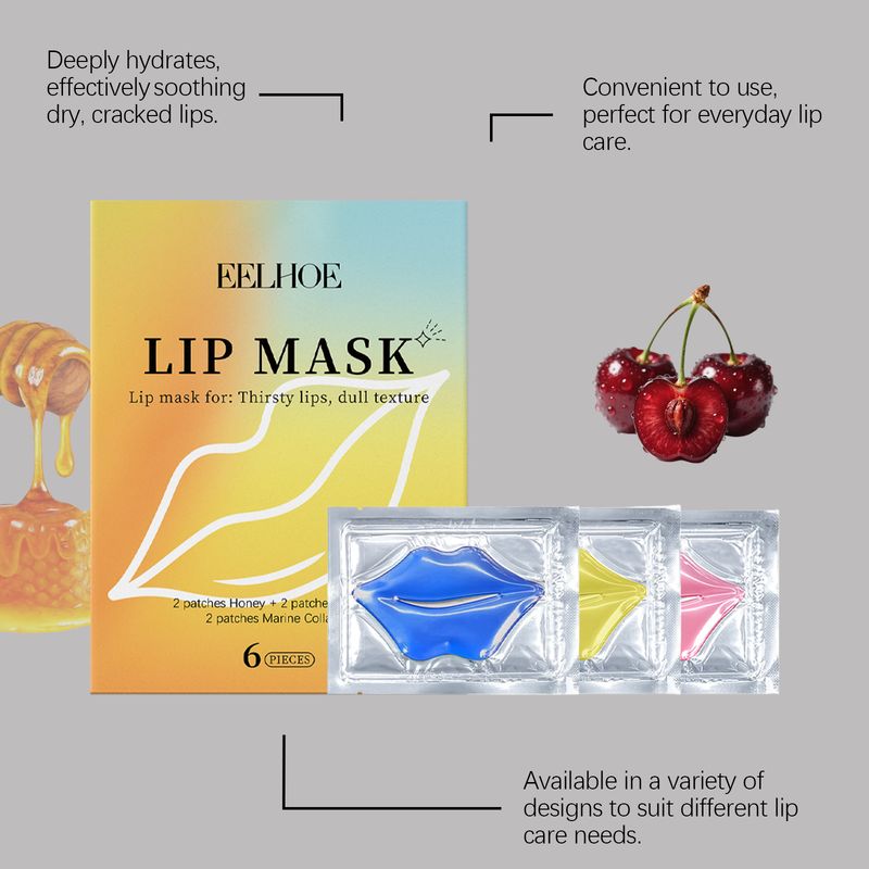 Maschera idratante EELHOE per labbra profondamente nutrite, morbida e non appiccicosa, migliora le linee delle labbra secche e schiarisce_voghion.com