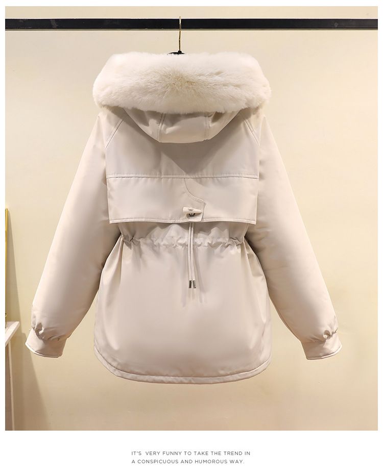 Cross border cow horn buckle faction overcomes women's loose 2024 winter clothing, small stature Korean version with_voghion.com