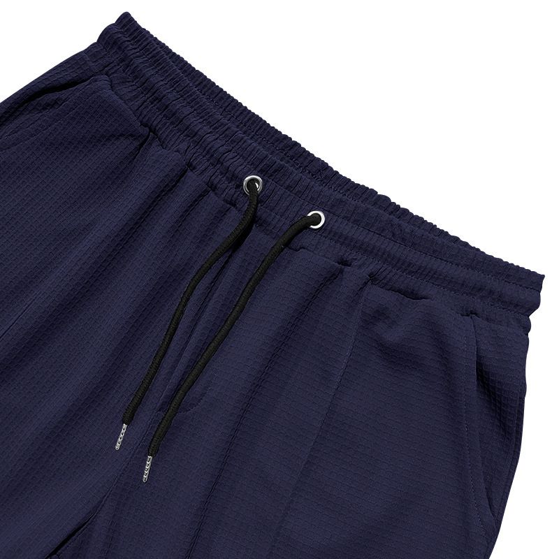 Men's Waffle-Knit Casual Pants – Straight-Leg Lounge Pants (S-XXXL, 5 Colors)_voghion.com