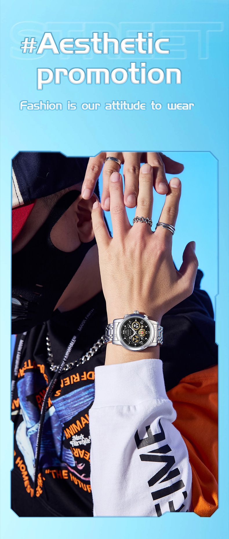 Luxuriöse Business-Herrenuhr mit Skelett-Zifferblatt, automatischem Quarzwerk, Edelstahlarmband, 40-mm-Gehäuse, wasserdichte Herrenuhr_voghion.com