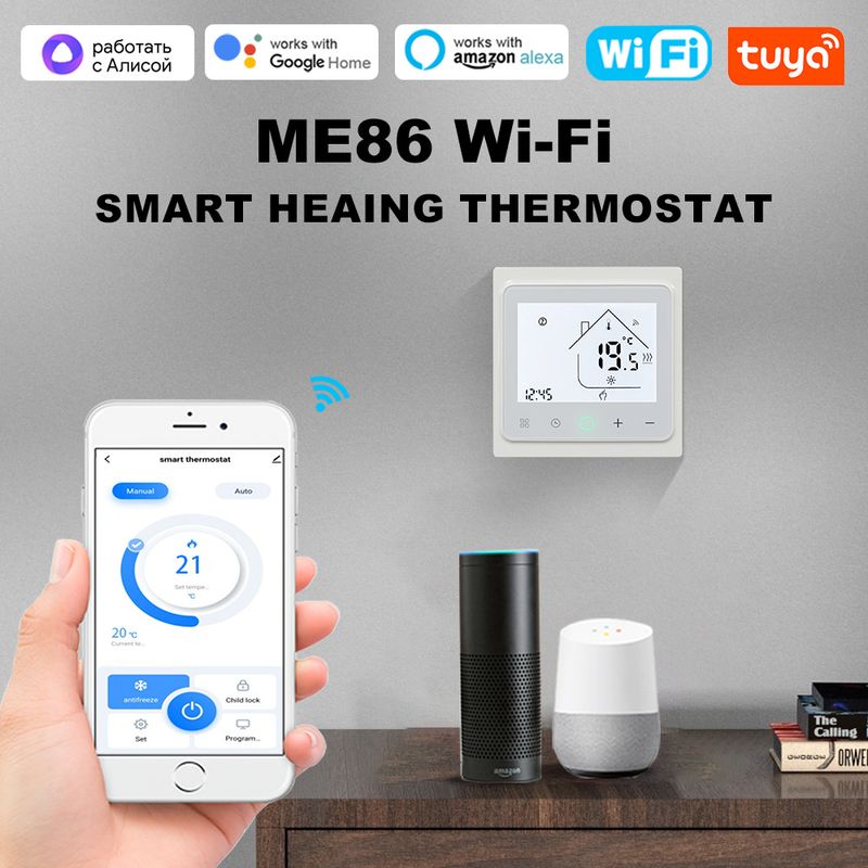 Tuya thrmostat wifi smart lif Tmpratur Controllr lctric hating Gas Boilr Support Yandx Alic Alxa Googl_voghion.com