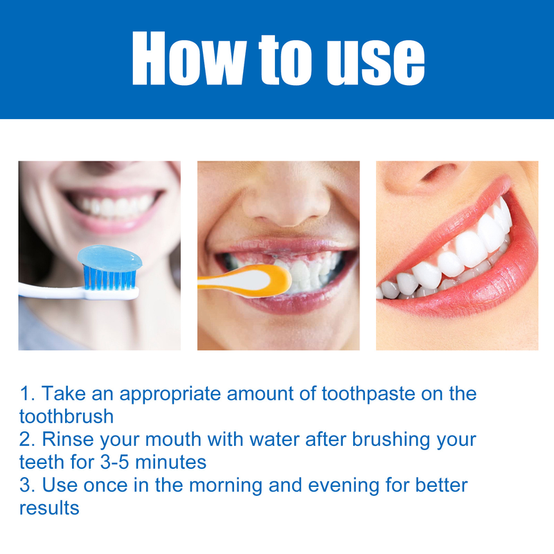 Beautiful Whitening Toothpaste Cleans Tooth Dirt, yellow Stains, and Plaque Whitening, Protects Teeth, and Breath Re_voghion.com