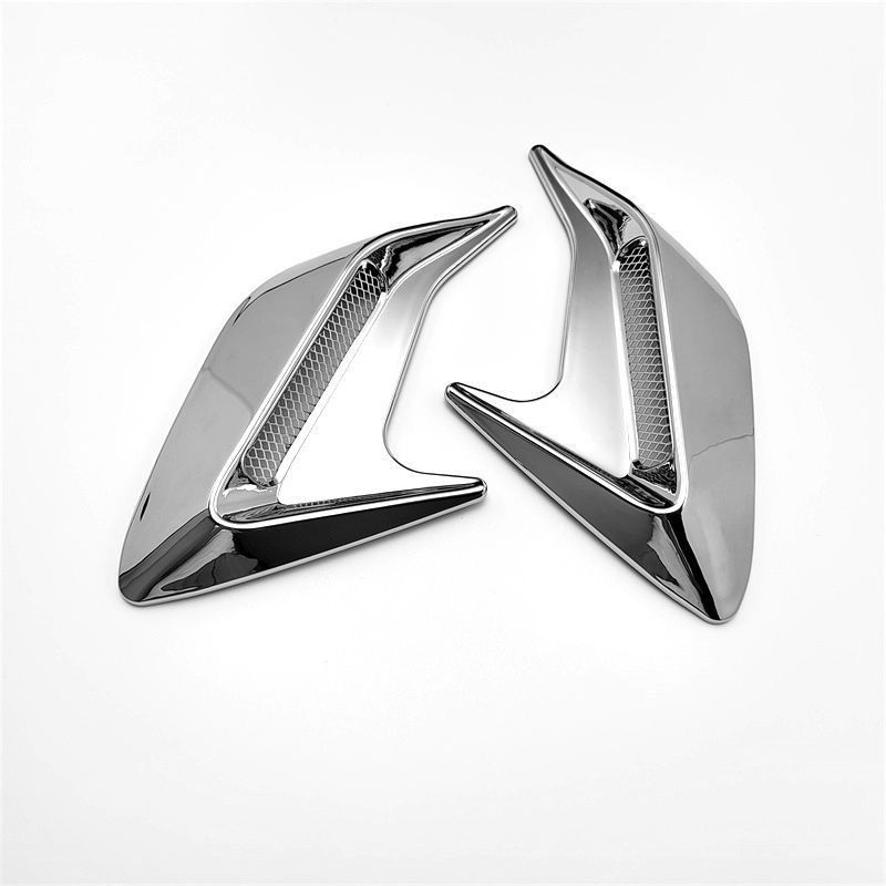 Shark Gills Lufteinlass Dekoration Motorhaube Simulation Vent Carbon Fiber Schwarz_voghion.com
