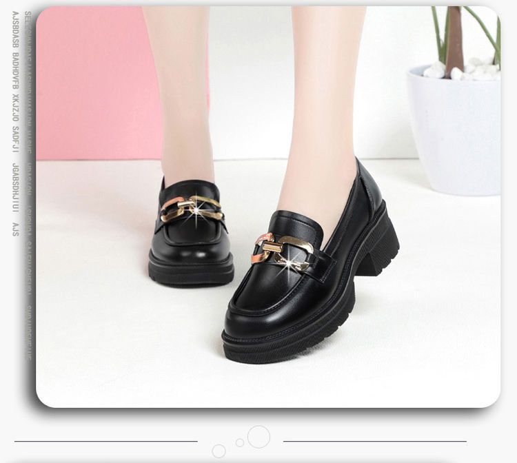 Mocassini da donna in pelle, scarpe basse in stile britannico, impermeabili, giapponesi, con suola piatta, in pelle verniciata._voghion.com