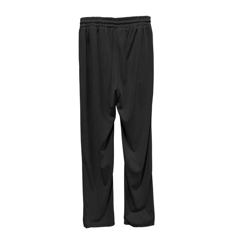 Sommer-Set aus neuem europäischen und amerikanischen Handel für große Herren in Volltonfarbe mit Kragen, kurzen Ärmeln und Hosen-Set mit Reißverschluss, 2-teilig_voghion.com