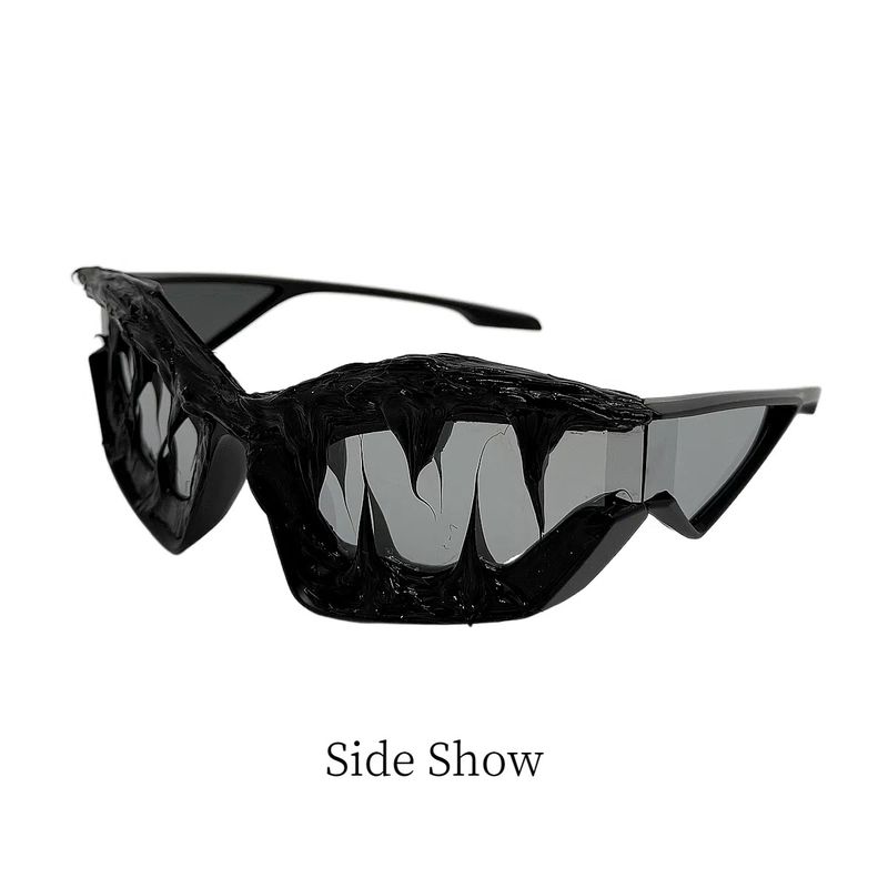 Occhiali da sole in resina epossidica dalla forma speciale, occhiali da sole per giochi di ruolo, occhiali da sole alla moda punk per ragazze sexy_voghion.com