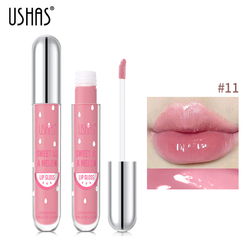 USHAS Moisturizing Lip Oil 12 Color Pearl Shining New Product Brightens Up_voghion.com
