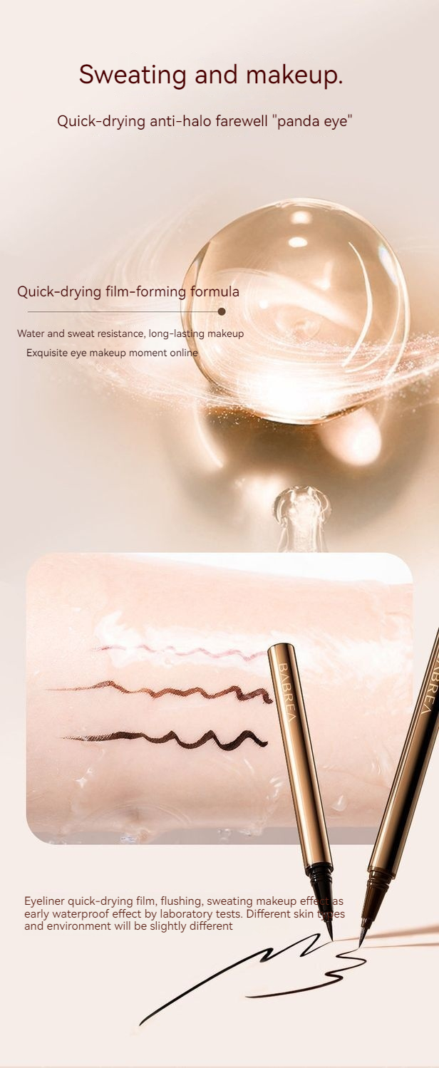 Delineador Caneta de Cola Líquida Não manchas À Prova D 'Água Duradoura Extremamente Fina Cabeça Colorida Branca Feminina_voghion.com