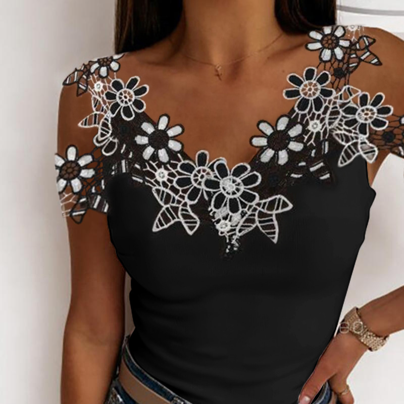 Blusa da donna colorata patchwork di pizzo_voghion.com