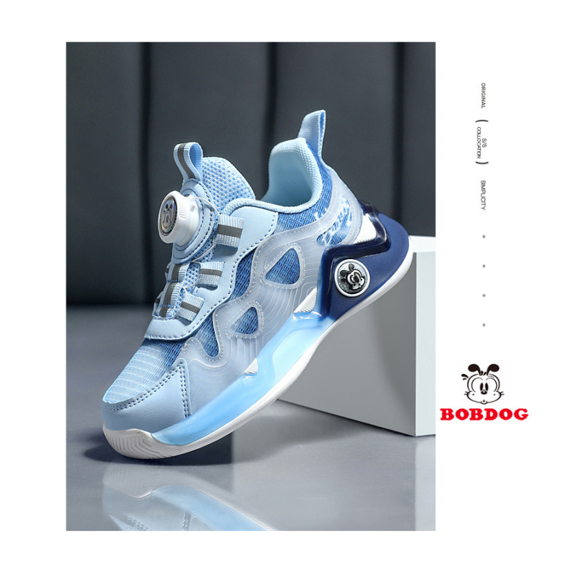 BOBDOG Kinderschuhe Kinderschuhe Jungen 2024 Frühling Mesh atmungsaktiv große Kinder Tennisschuhe Boardschuhe Mädchen Sportschuhe_voghion.com