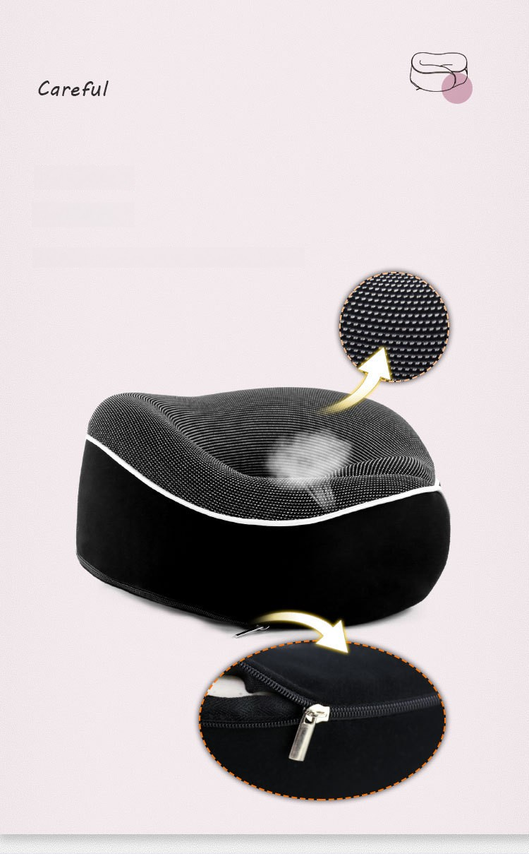 Zero Pressure Pillow, Storage Travel Memory Foam, U Shaped Pillow, Eye Mask Gift Box, Spot Set_voghion.com