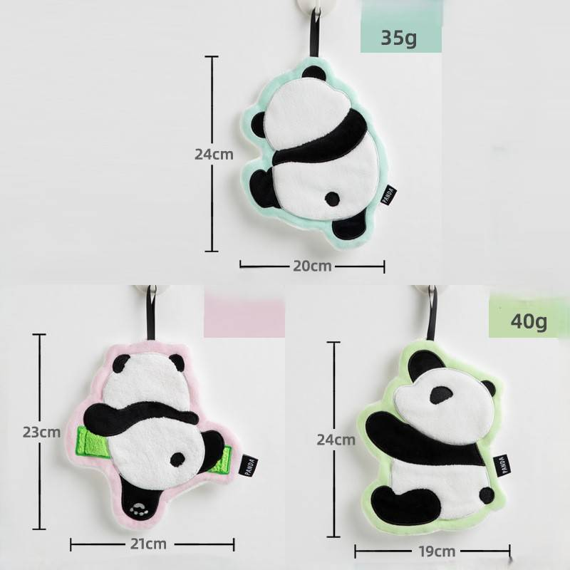 Toalla de mano Panda Toalla de vellón absorbente gruesa_voghion.com