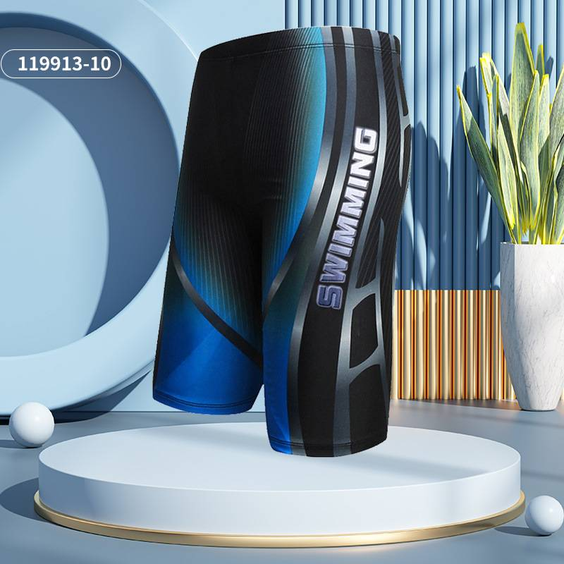 Men's Five-inch Swimming Trunks, Oversized And Stylish Printed Lace-up Swimming Trunks, Hot Spring Bathing Polyester Beach Shorts_voghion.com