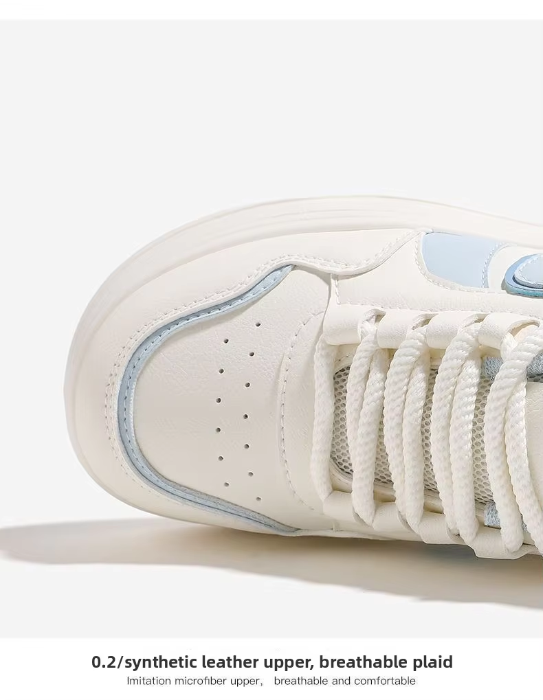 KMLW3168 Low-Top Women's Casual Sneakers High-Value White Boat Shoes For Back-To-School Season_voghion.com