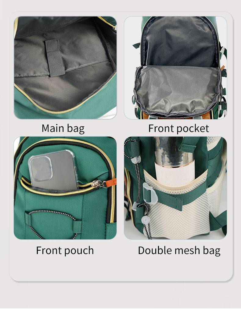 Fashion Color Blocked Backpack For Men And Women, Daily Commuting Student Backpack_voghion.com