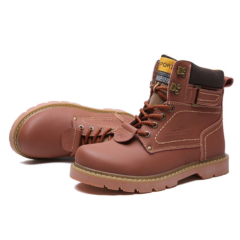 Herrenstiefel aus echtem Leder – lässige Winterstiefel aus römischer Wolle mit ethnischem Muster, atmungsaktiv und bequem (Schwarz, Dunkelbraun, Gelb, Hellbraun)_voghion.com