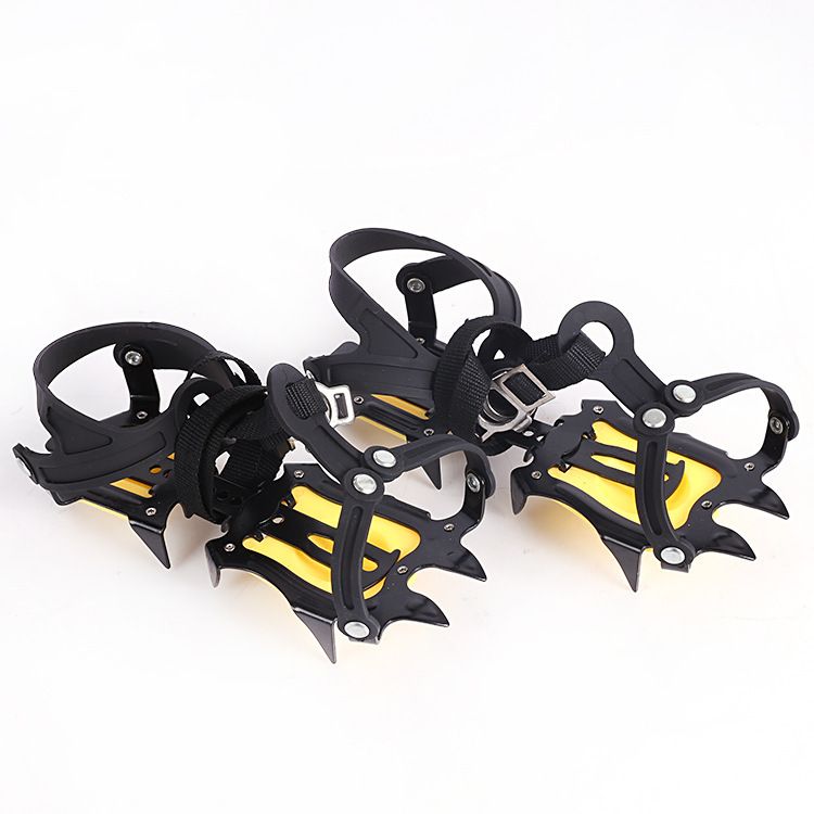 Crampones de invierno nuevos de diez dientes, profesionales, para hielo, nieve, antideslizantes, para exteriores, escalada, hielo, crampones de 10 dientes_voghion.com