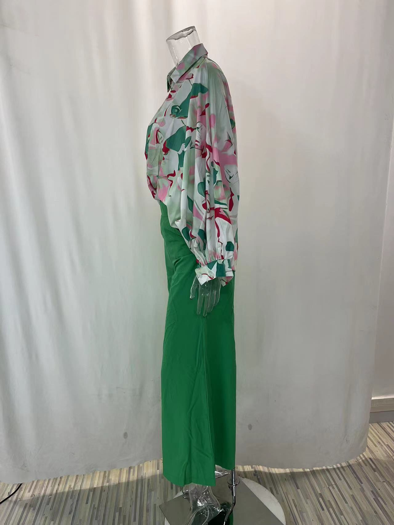 Camicie stampate popolari Pantaloni stile INS Abiti casual alla moda_voghion.com