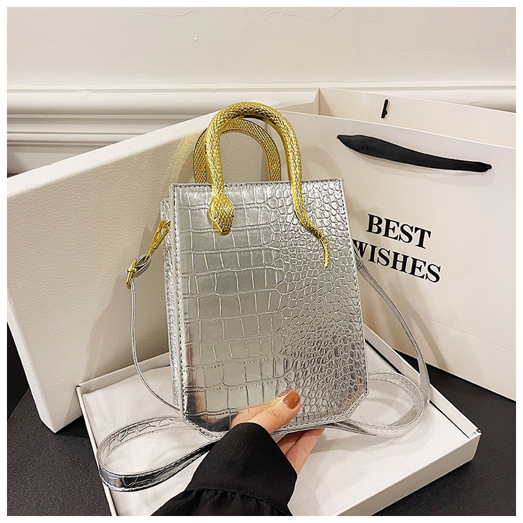 Autumn and winter new network red Korean version of stone personality ins bright face Tote hand bill shoulder crossbody bag_voghion.com