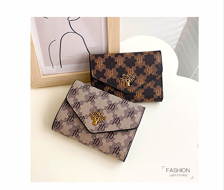 Nouvelle mode transfrontalière 2023 30% de réduction portefeuille boucle courte petit parfum design multi-carte petit portefeuille porte-monnaie_voghion.com