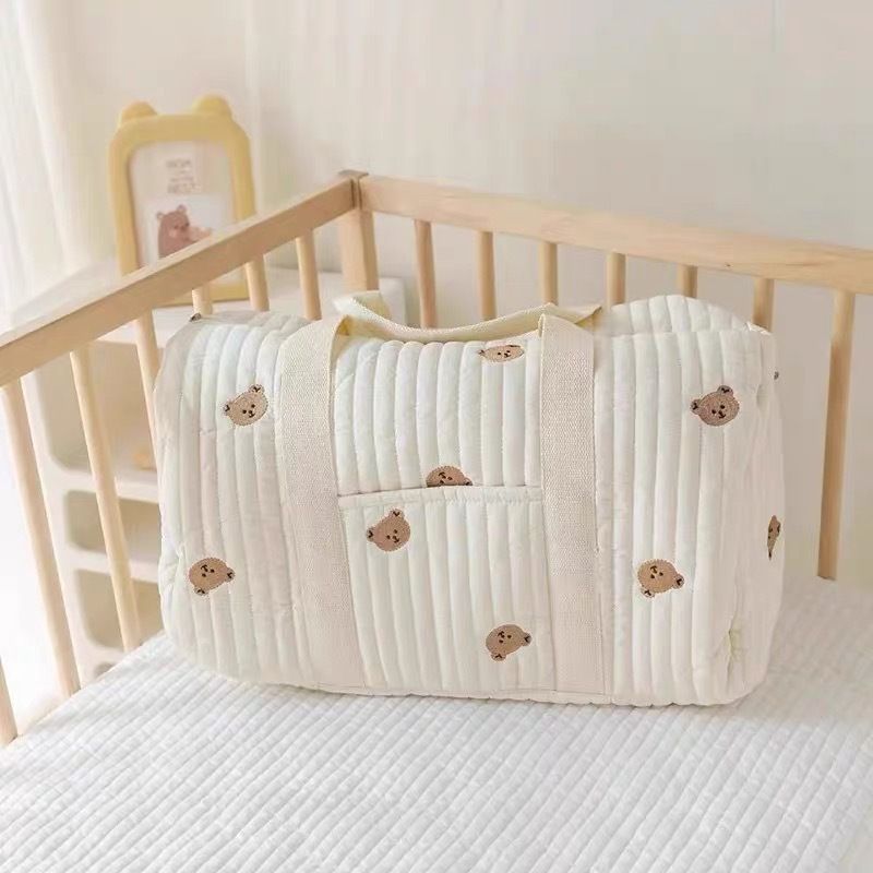 Nuovo stile mamma bambino Yansew grande capacità coperta bambina plissettata borsa portaoggetti, vestiti pieghevole sacchetto antipolvere_voghion.com