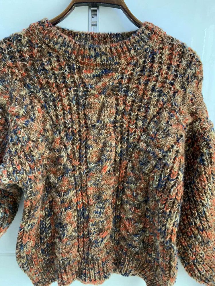 Dames coltrui lange mouw losse gebreide basis_voghion.com