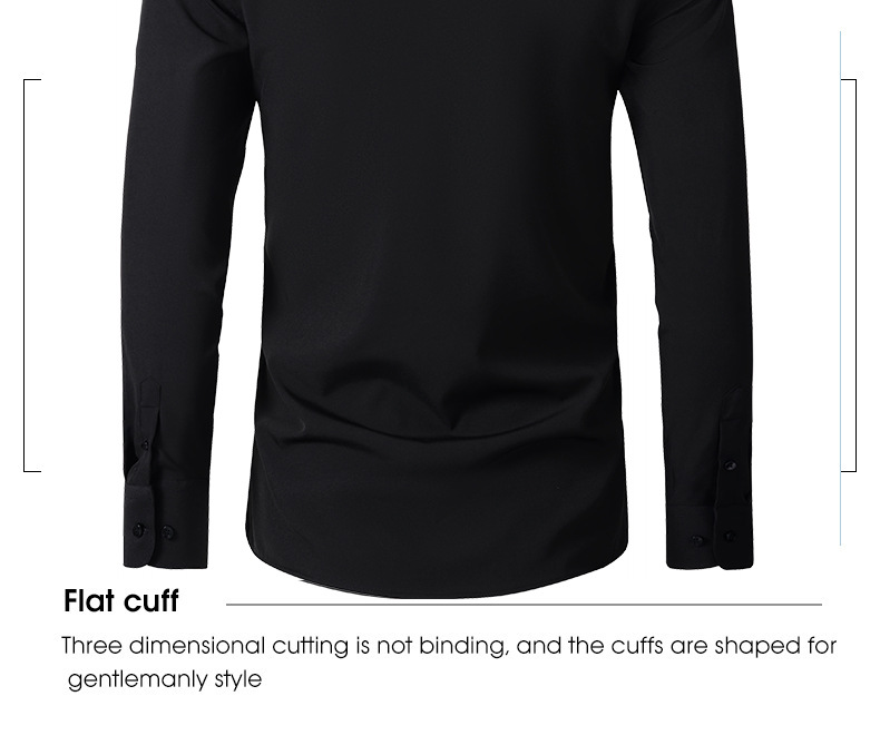 Camicie da uomo a maniche lunghe 2025, abbigliamento formale da lavoro, camicetta sociale, camicie elastiche da uomo, vestibilità slim fit, camicia da uomo_voghion.com