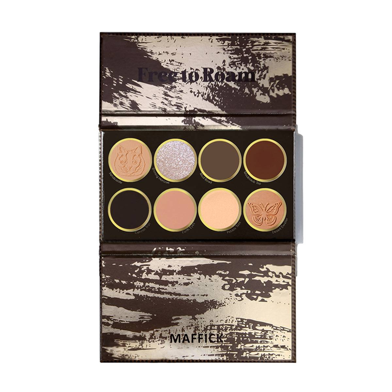 Free Roam 8-color eyeshadow tray matte pearl burst_voghion.com