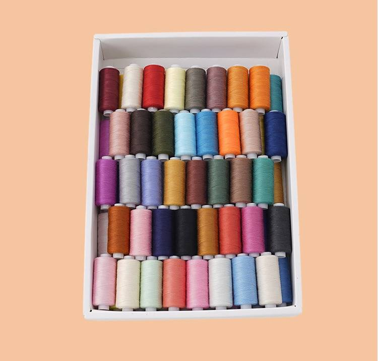 402 õmblusniit 80 värviline niidi komplekt DIY Color Combo väike rull 100m fikseeritud värvi käsitsi õmblusniidid_voghion.com