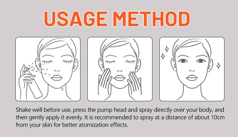 90+ Protective Spray Body Brightening Moisturizing Protective_voghion.com