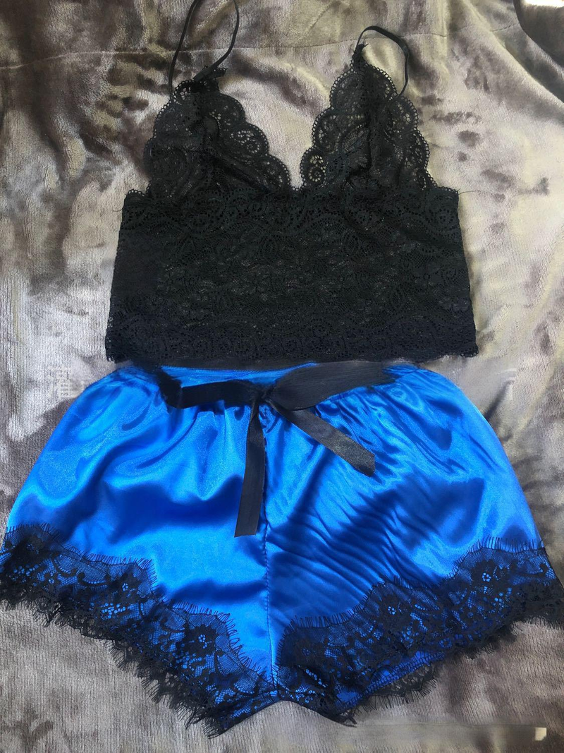 Women's Intimates Pajamas Lace Pajamas Underwear Nightdress_voghion.com
