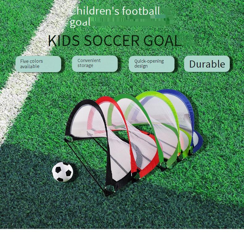 Porta da calcio per bambini a montaggio rapido - Rete da calcio pieghevole portatile per divertimento e allenamento in famiglia all'aperto_voghion.com