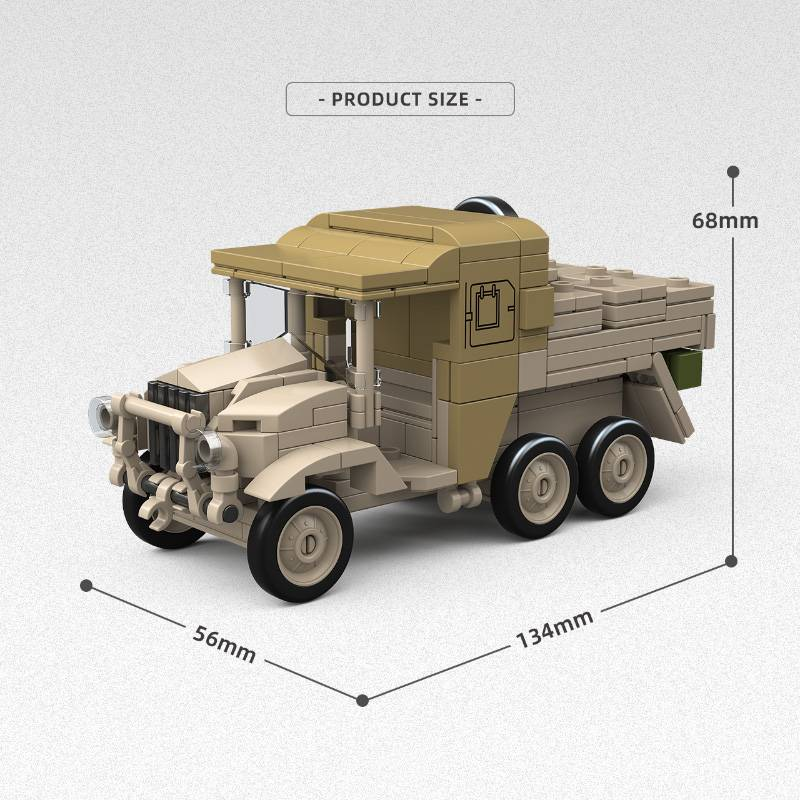 WWII Military Building Set - Bofors 40mm L/60 AA Gun & Morris CDSW 6x4 Truck (1:35 Scale Model Kit)_voghion.com