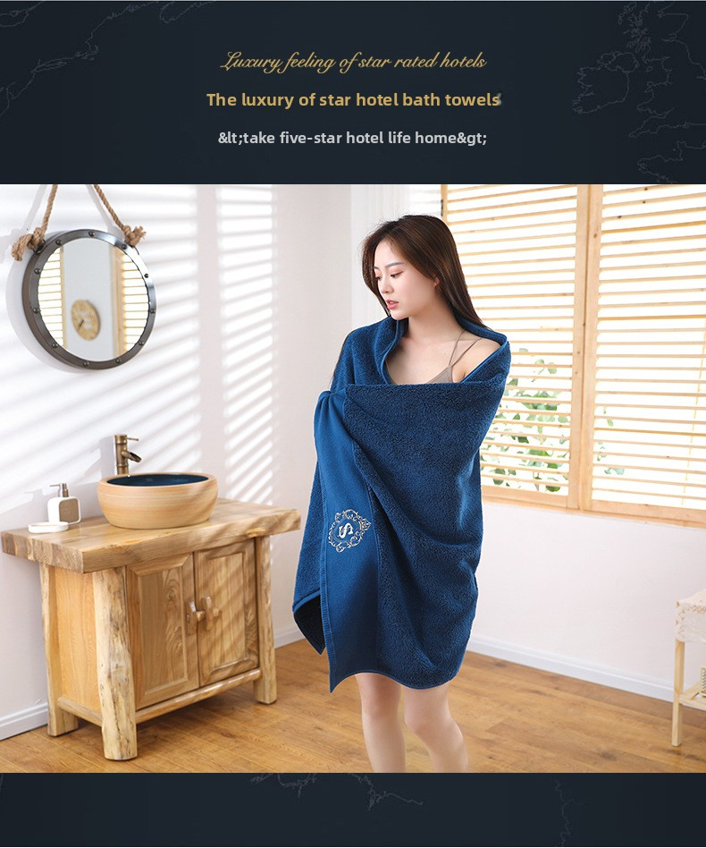 Luxuriöses Hotel-Badetuch aus Baumwolle – 80 x 150 cm, extragroß und dick, super saugfähig und ultraweich (100 % gekämmte Baumwolle für Erwachsene)_voghion.com