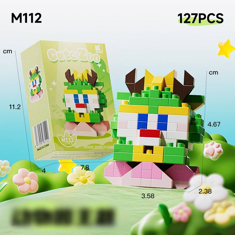 A Variety Of Animal Patterns Lego Animal Park Cartoon Cat And Dog Doll Building Mini Assembly Blocks Blind Box Matching Children's Toys Christmas Gift_voghion.com