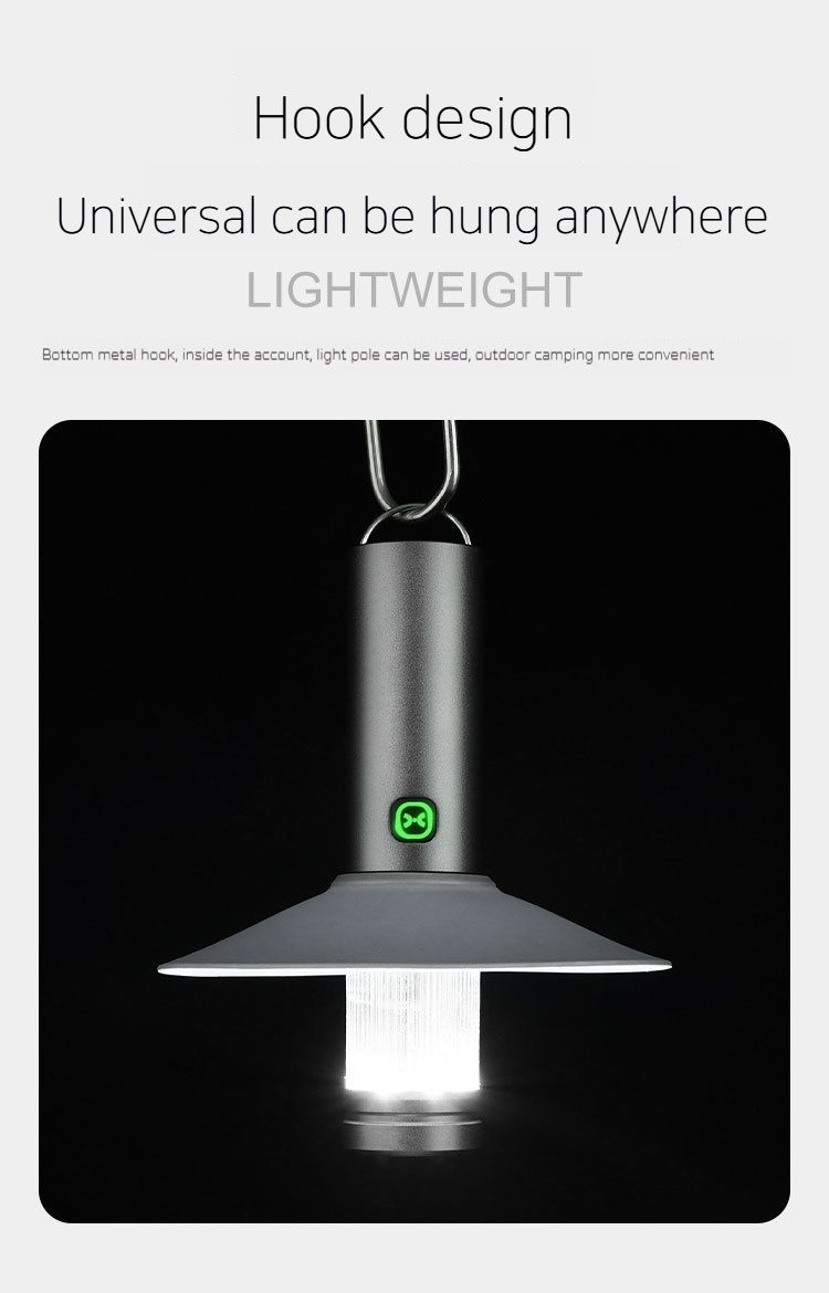 Holofote de acampamento externo três em um, à prova de chuva e lâmpada de iluminação de adsorção magnética suspensa, lâmpada de carregamento_voghion.com