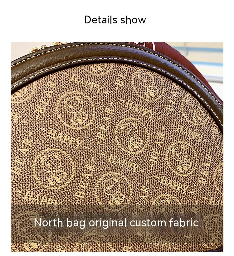 Borsa per torta rotonda Borsa a tracolla diagonale da donna piccola borsa rotonda Borsa moda autunno e inverno_voghion.com