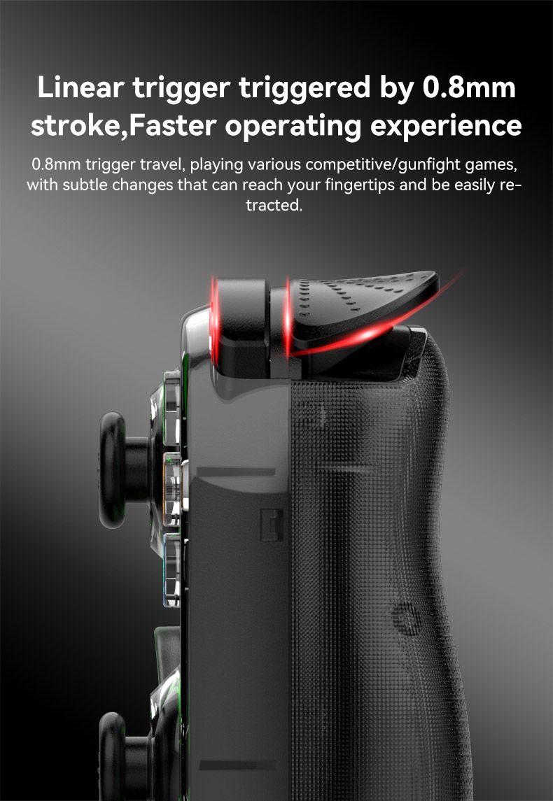 Yo D7 Portable LED Wireless Joystick Stretch Gamepad Switch PC Android IOS BT Game Controller For Mobile Phone_voghion.com