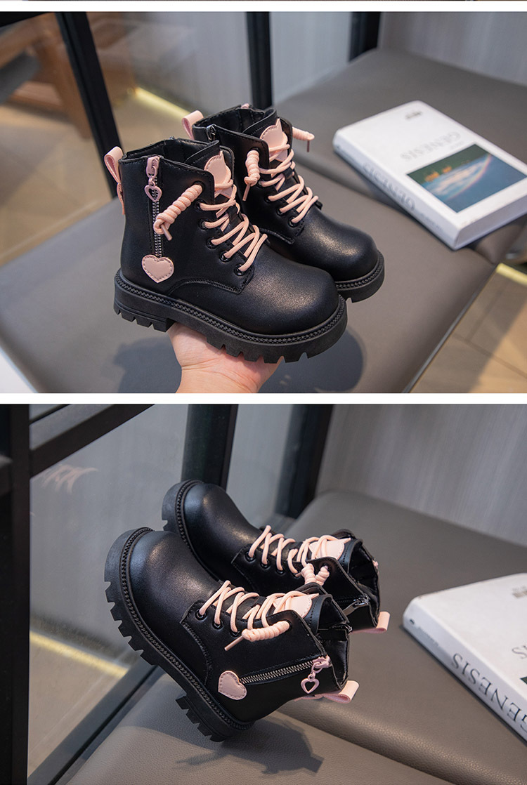 Martin – bottes courtes en peluche pour fille, chaussures en coton et peluche, à la mode, nouvelle collection automne et hiver 2023_voghion.com
