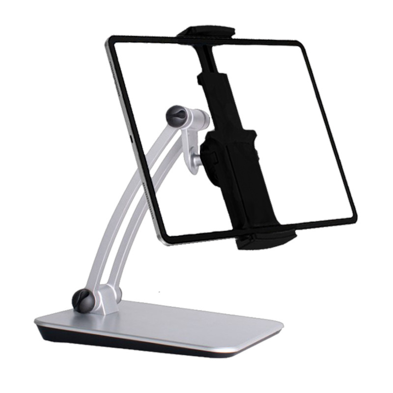 Aluminum Alloy Desktop Foldable Portable Lazy Person Live Streaming Online Course Phone Tablet Holder_voghion.com