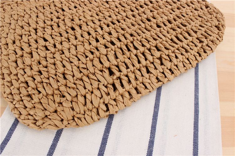 Estate di Paglia Per Le Donne Fatte A Mano Nappa Spiaggia 2024 Rafia Rattan Tessuto Borse Vacanza Spalla Borsa Con Tracolla Frizione_voghion.com