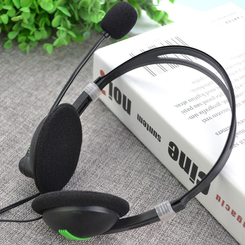 440 Wired 3.5mm Plug Headphone Stereo Noise Reduction Headset With Mic For PC_voghion.com
